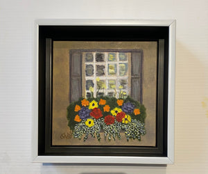 "Legare Street Flowers" Oil on Linen 6x6