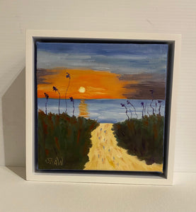 "Sundown" Oil on Canvas 6x6