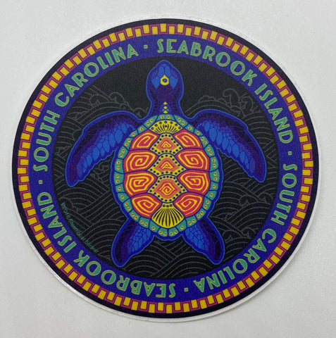 SI Neon Turtle Sticker