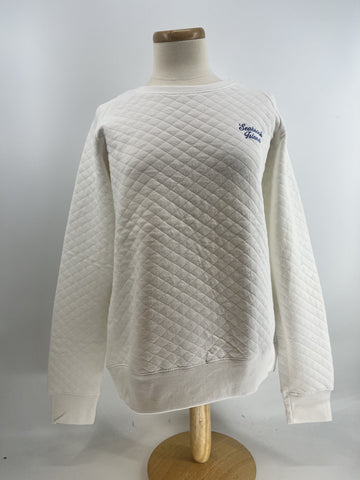 SI London Quilted Crew - Soft White