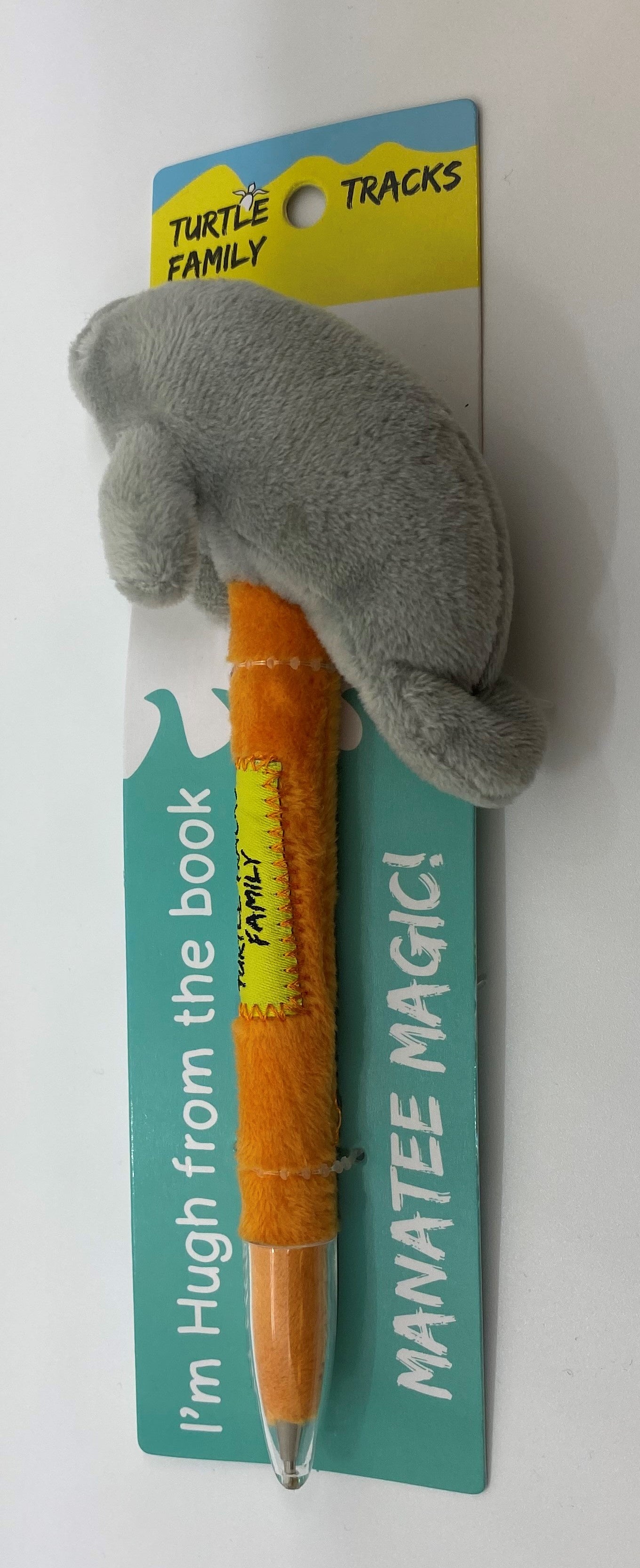 Hugh Grey Manatee Plush Pen