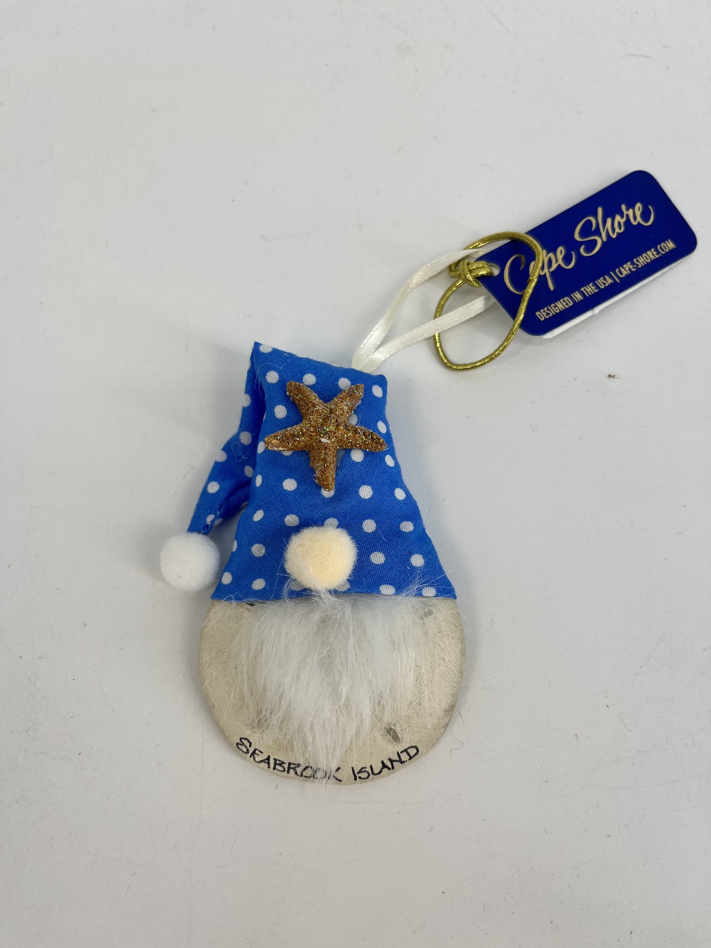 SI Sand Dollar Gnome Ornament