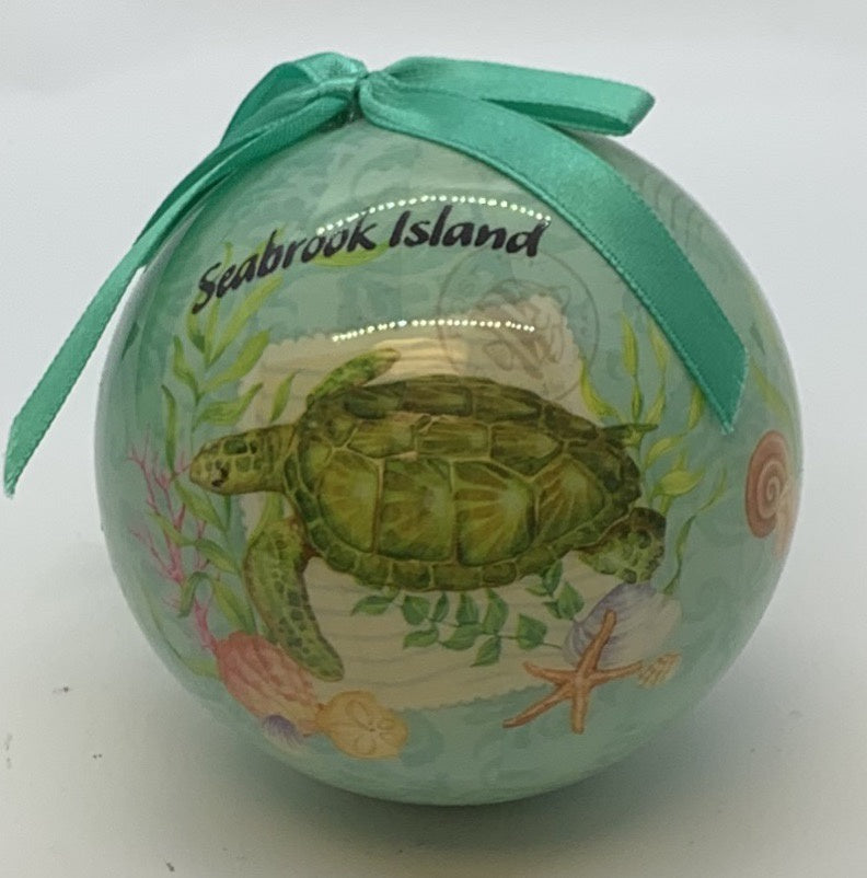 SI Sea Turtle Ball Ornament