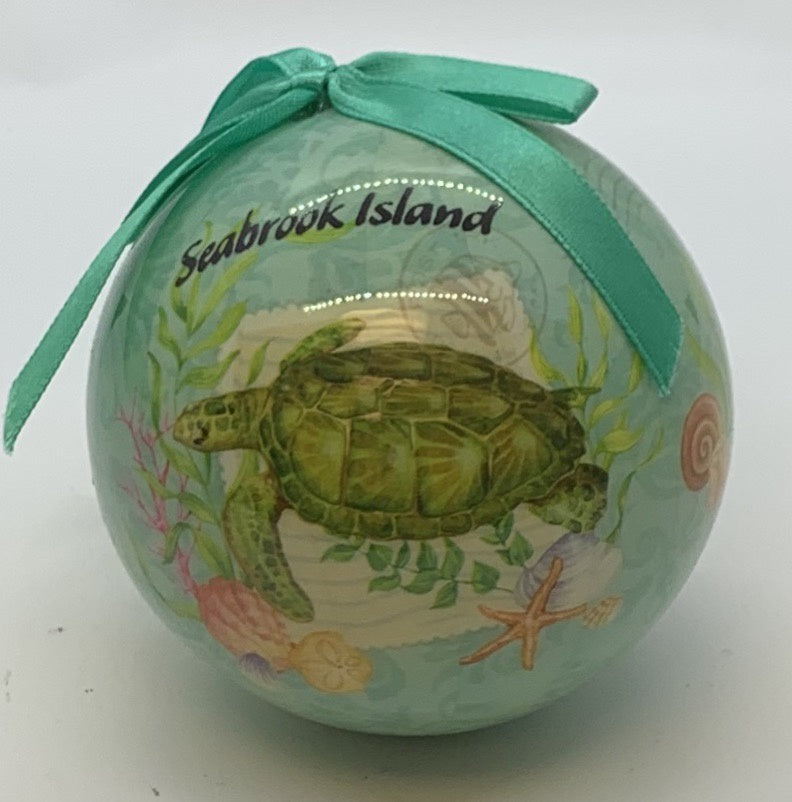 SI Sea Turtle Ball Ornament