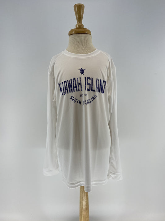 KI Youth Performance UPF 50+ LS Tee - White
