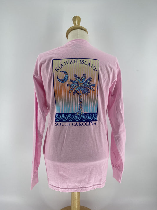 KI Unisex LS Tee - Lehua Palm Moon