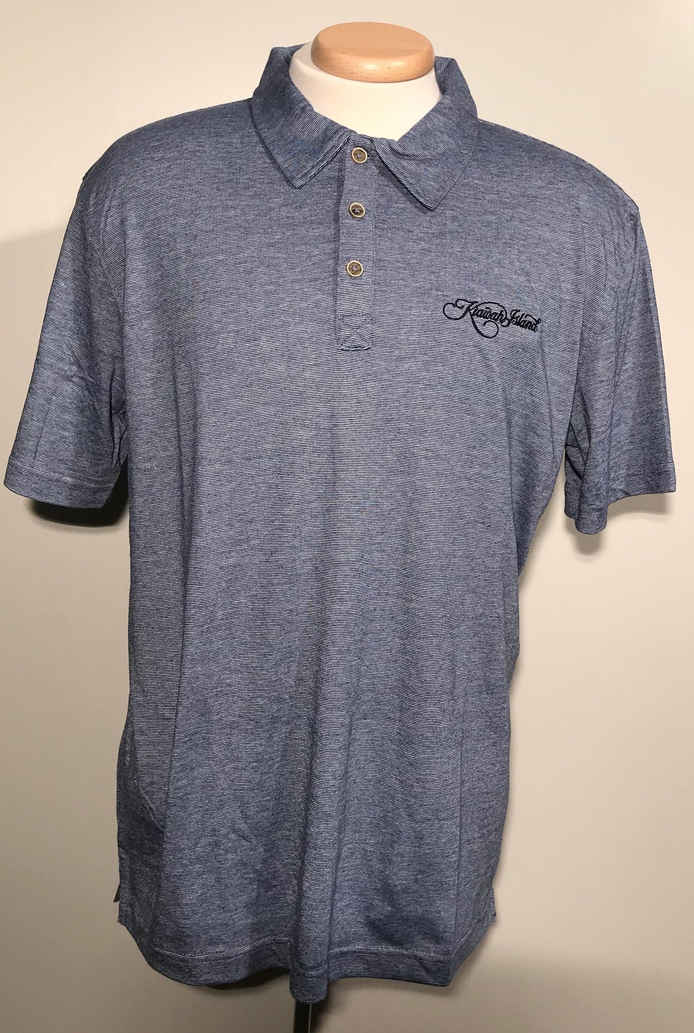 KI Micro Stripe Polo -  Blue