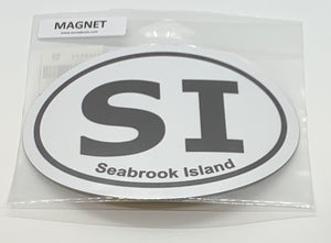 SI Oval Car Magnet