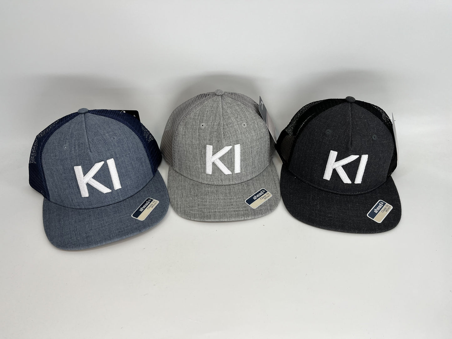 KI Text Hthr Mesh Back Snap Hat