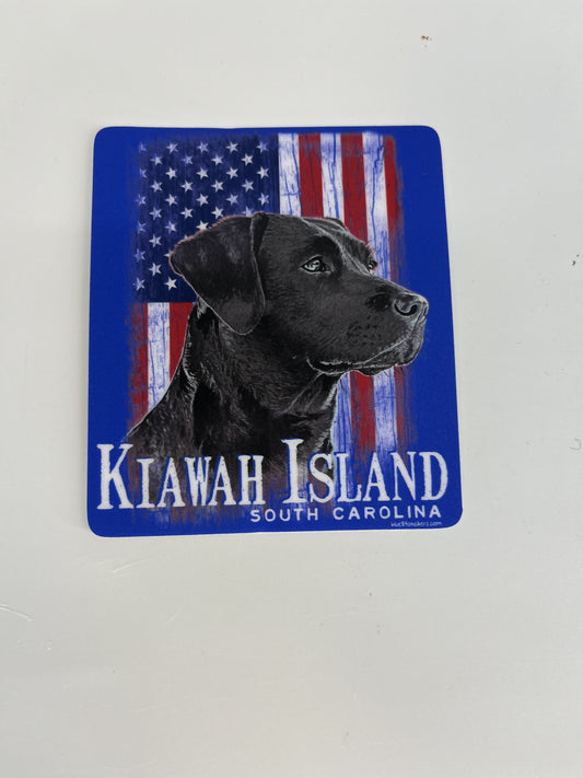 KI Tektite Black Lab/ US Flag Sticker