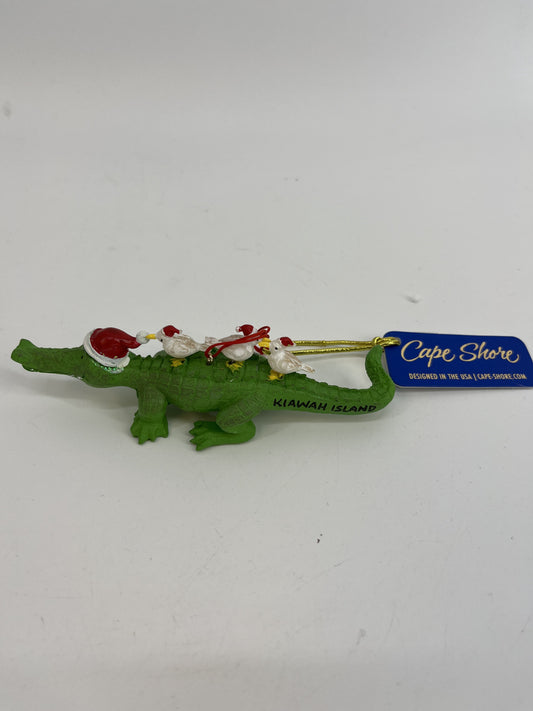 KI Gator w/ Birds Ornament