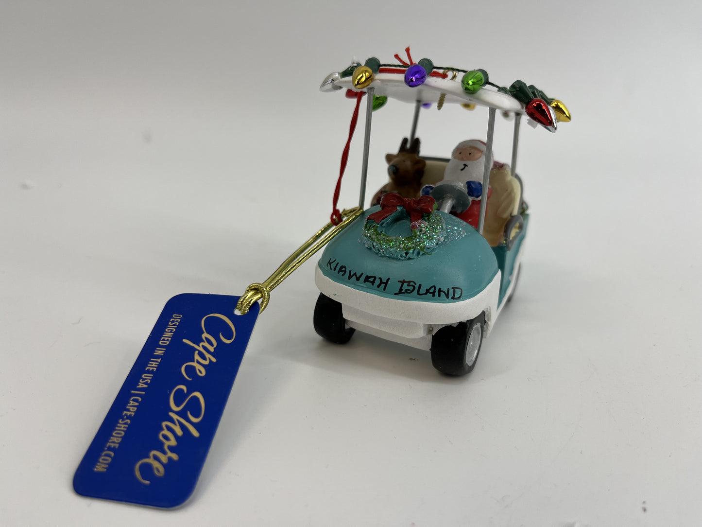 KI Santa Golf Cart with Lights