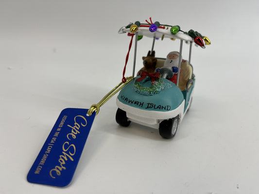KI Santa Golf Cart with Lights