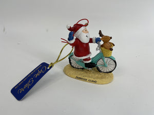 SI Santa Riding Bicycle with Friend