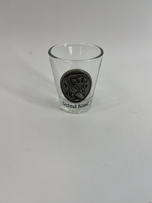 SI Gator Pewter Shot Glass