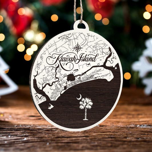 KI Map Ornament - Papier Blanc
