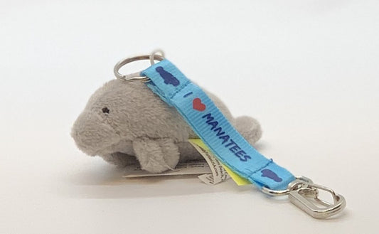Keychain Manatee Grey