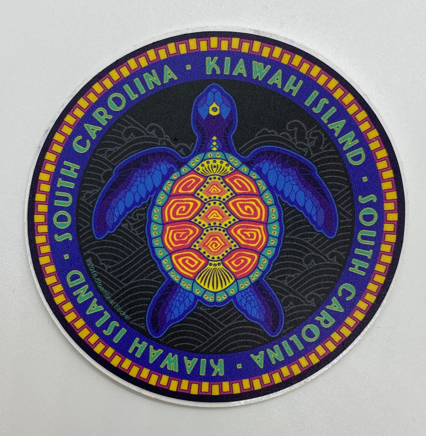 KI Neon Turtle Sticker