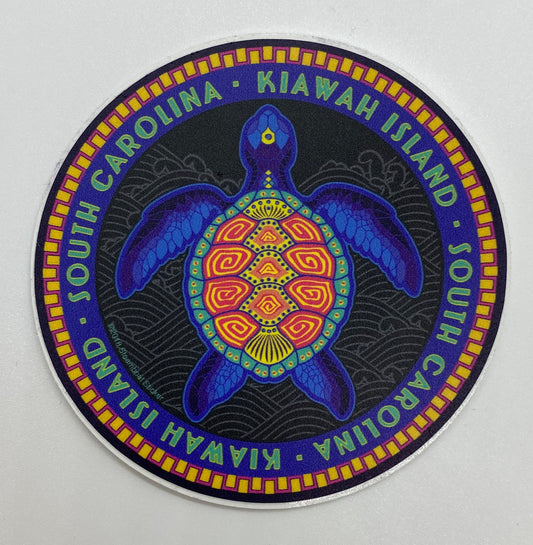 KI Neon Turtle Sticker