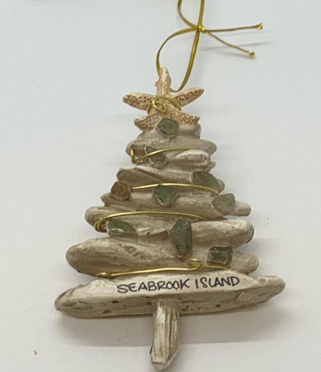 SI Driftwood Tree w/ Seaglass