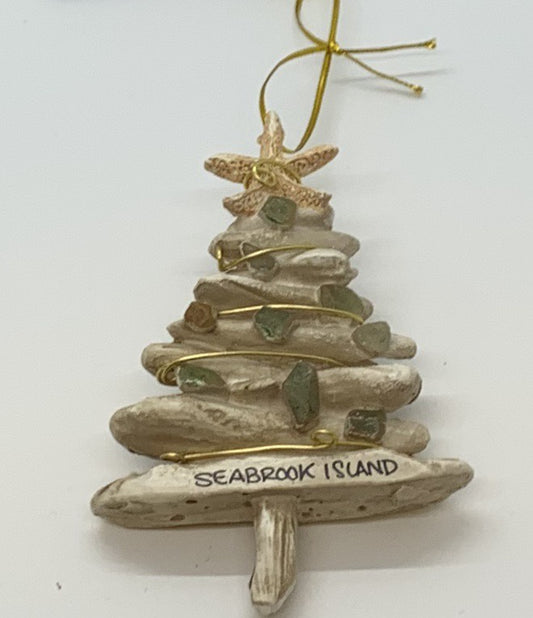 SI Driftwood Tree w/ Seaglass