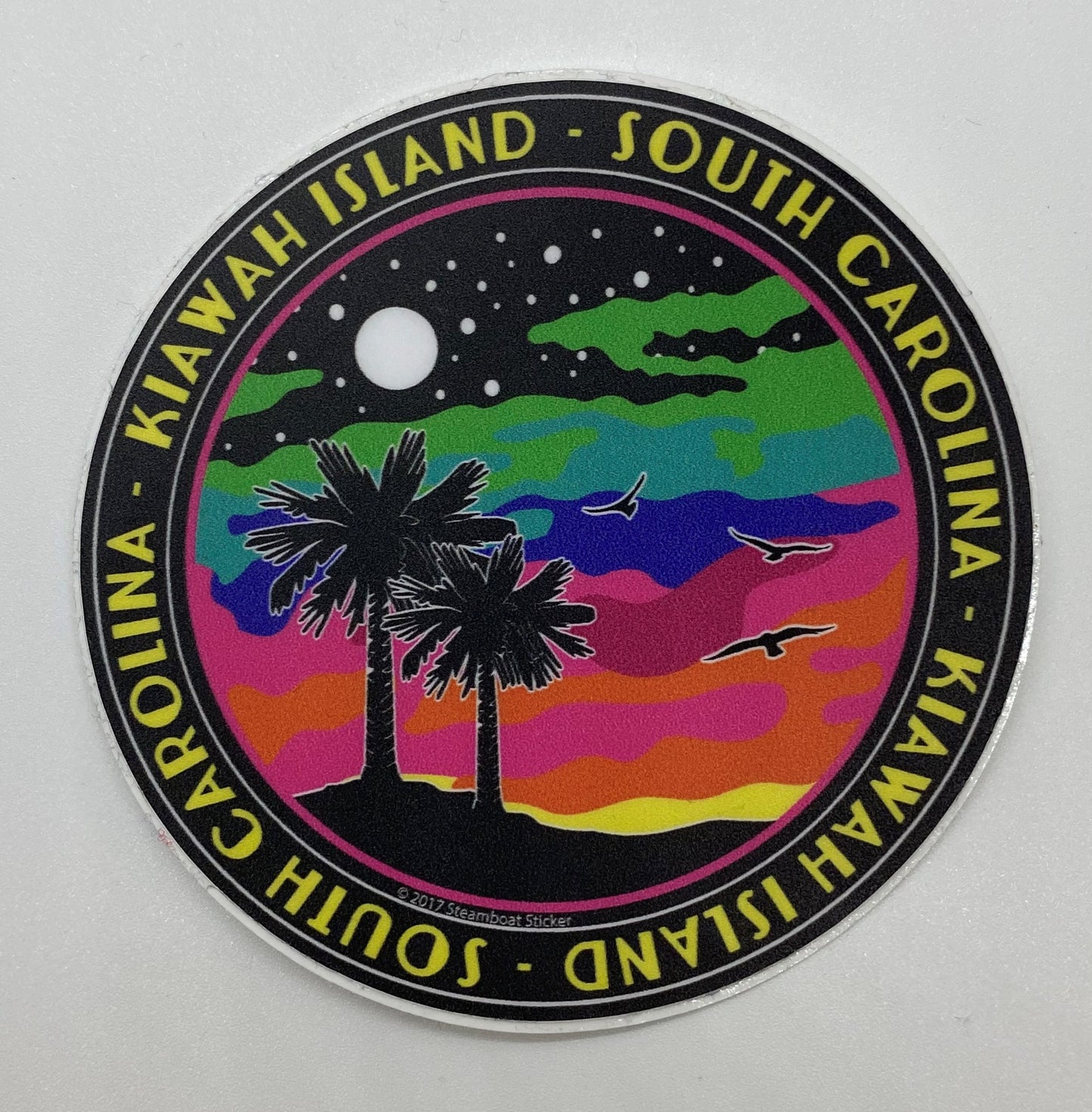 KI Colored Cloud Palms Sticker