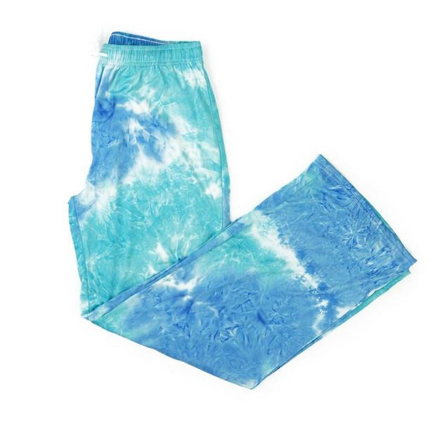 Hello Mello Pants - Aqua Tie Dye