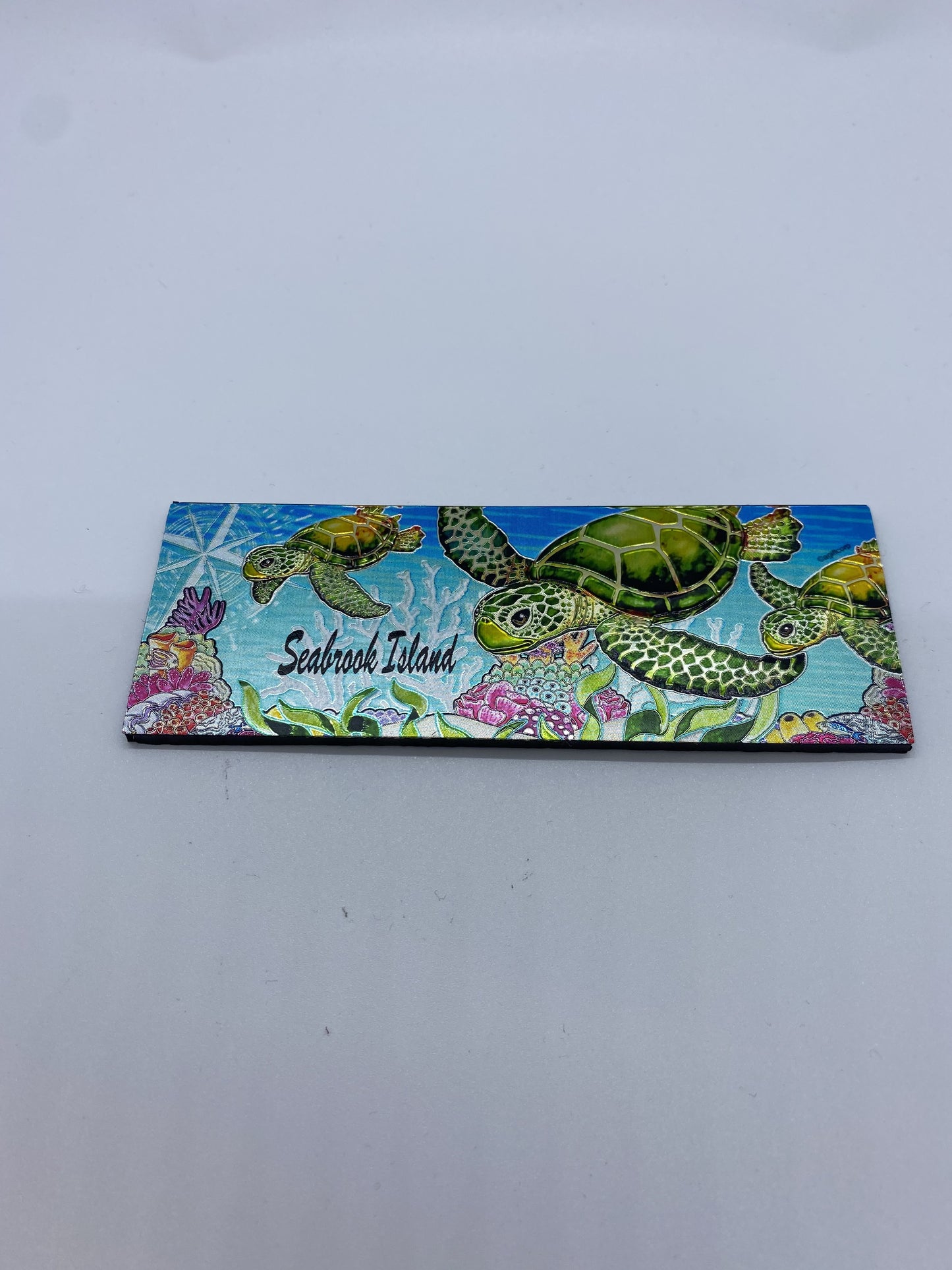 SI Turtle Rect Foil Magnet