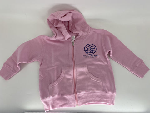 KI Toddler Full Zip Hood - Vibes Turtle Pink
