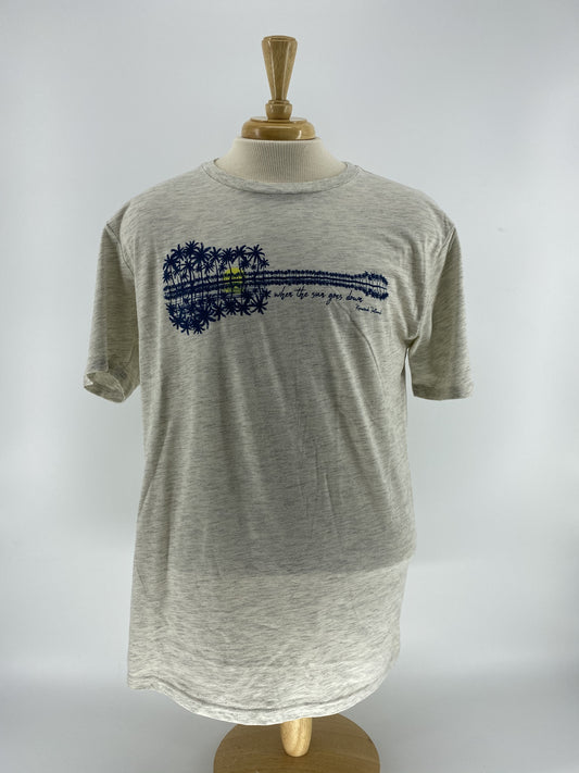 KI Triblend Tee - Early Black Guitar Palm - Oatmeal