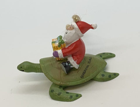 SI Santa on Sea Turtle Ornamen