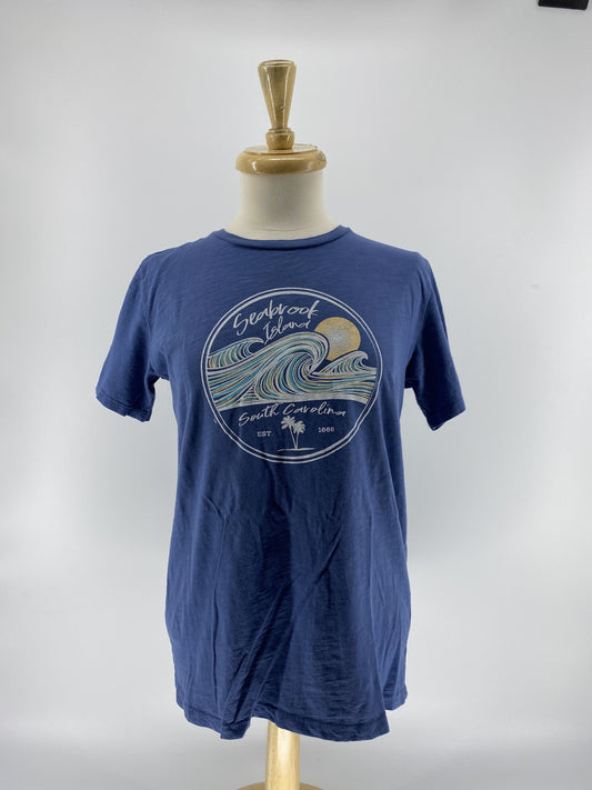 SI Ladies Slub Tee - Bandbox Waves Palm