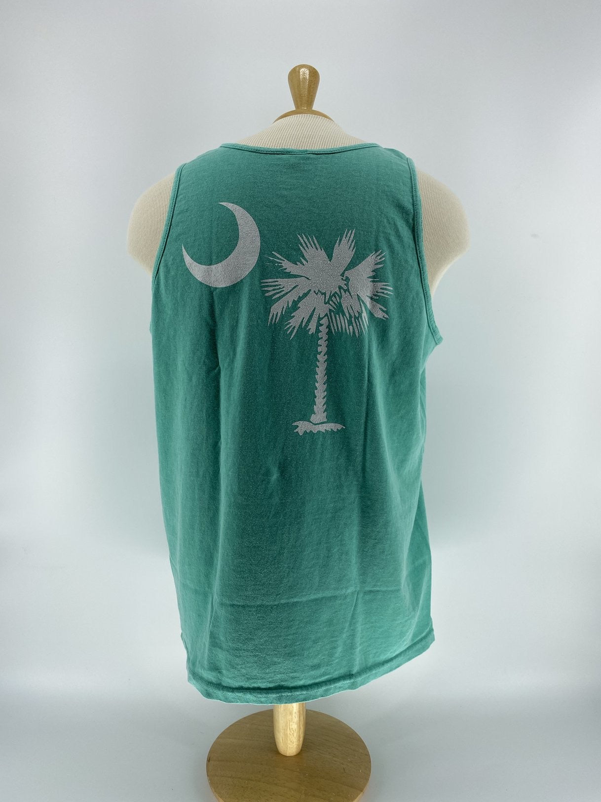 KI Tank Top  - Famed Palm/Moon Seafoam