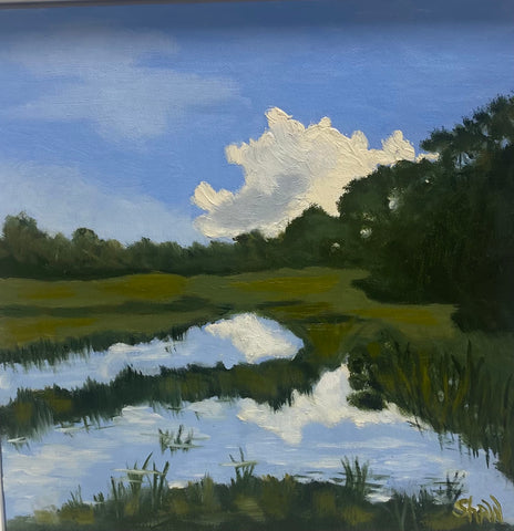 Clouds 8x8 Oil on Linen