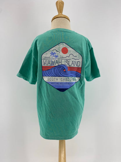KI Youth Tee - Hex Bex Wave/Palms