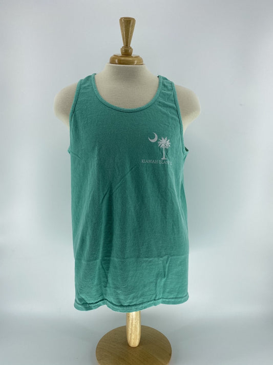 KI Tank Top  - Famed Palm/Moon Seafoam